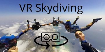 3D 360 VR skydiving experience with the Vuze camera (4K)