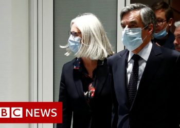 French ex-PM found guilty over wife’s ‘fake job’ – BBC News